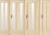 Drzwi sosnowe z szybą